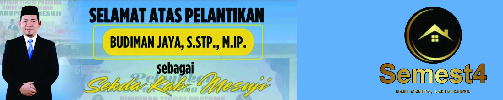 Selamat Pelantikan Sekda Kab. Mesuji